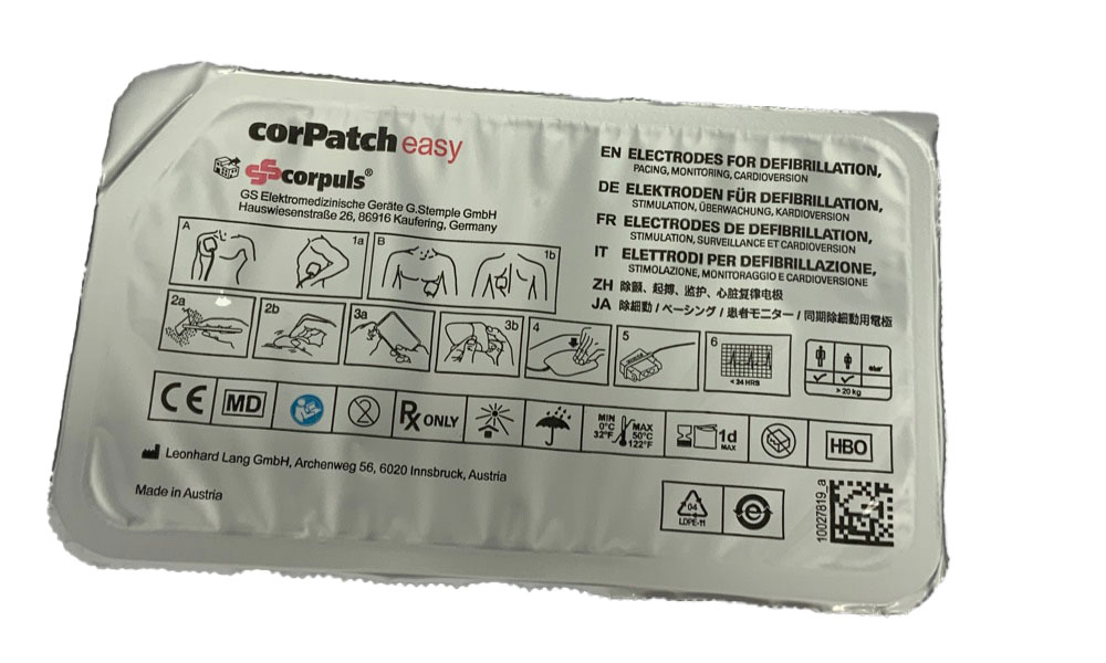 corPatch easy Defi.-/Stimulationselektroden Erw.Mindestabnahmemenge 3 Sätze