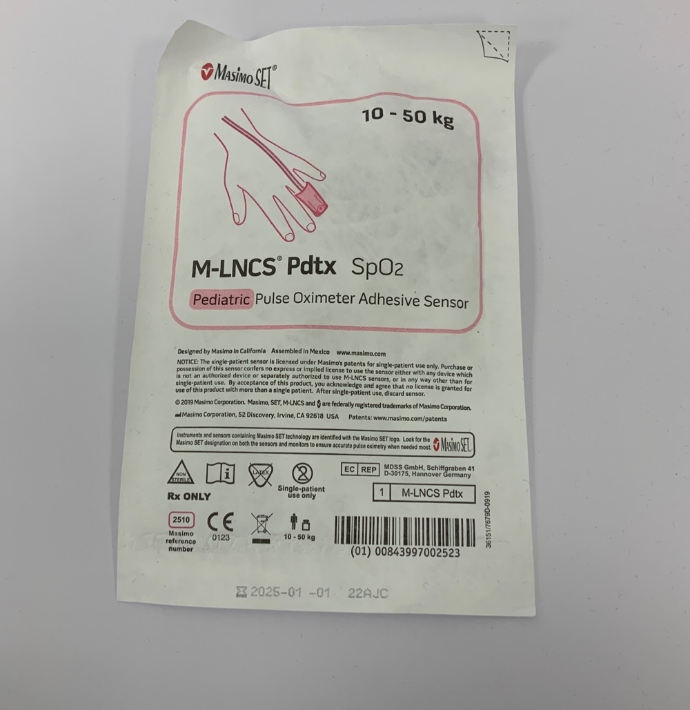 SpO2 Einwegs. Kinder 10-50 kg, 15 pol. -Rainbow- Typ SpO2 c³+c¹, VE= 20 Stück