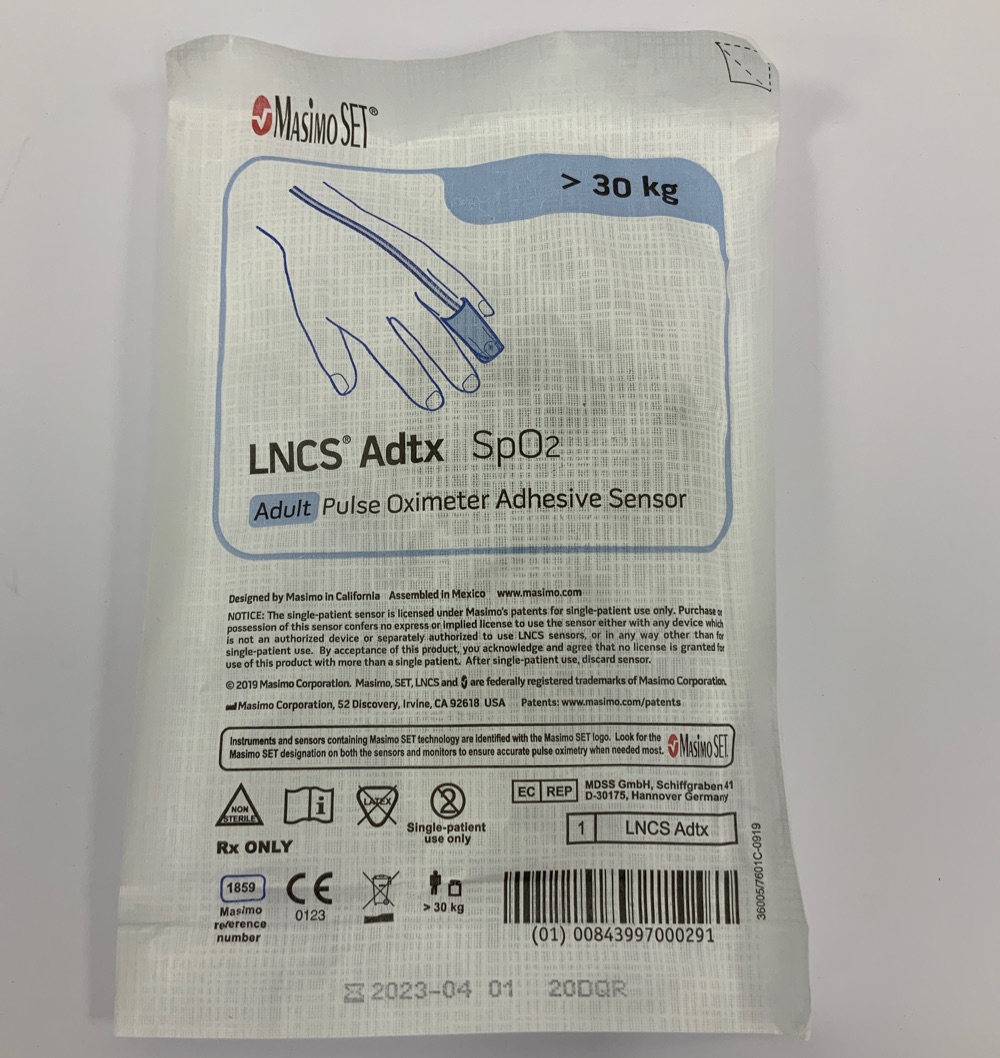 SpO2 Einwegs. Erwachsene und Kinder >30 kg Mindestabnahmemenge=20 St.  Sub-D