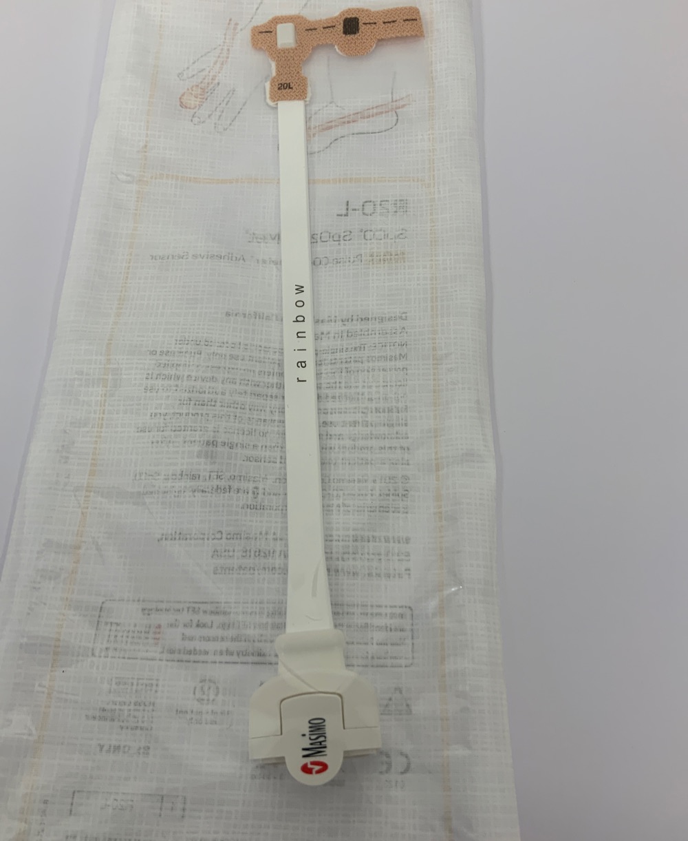 SpO2 Einwegs. Kleinkinder 3-30 kg VE=10 Stück -Rainbow- Typ SpO2, SpCO, SpMet c SpO2 Einwegs. Kleinkinder 3-30 kg VE=10 Stück -Rainbow- Typ SpO2, SpCO, SpMet c