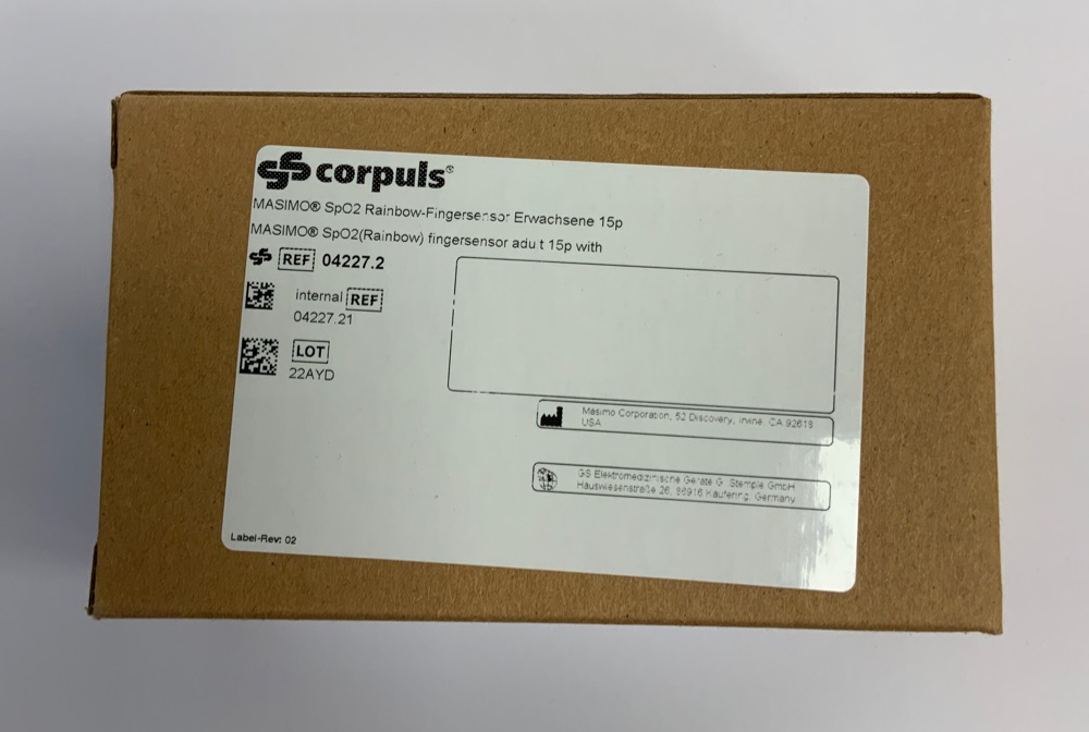 SpO2 Fingersensor -Rainbow- Erwachsene 15pol. mit Kabel , Corpuls3 / corpuls1 SpO2 Fingersensor -Rainbow- Erwachsene 15pol. mit Kabel , Corpuls3 / corpuls1