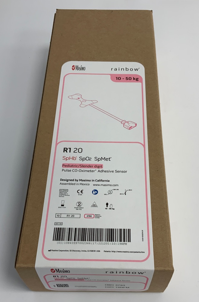 MASIMO® SpO2/HB/Met Rainbow-Einwegsensor Kinder 10-50kg (VE=10) MASIMO® SpO2/HB/Met Rainbow-Einwegsensor Kinder 10-50kg (VE=10)
