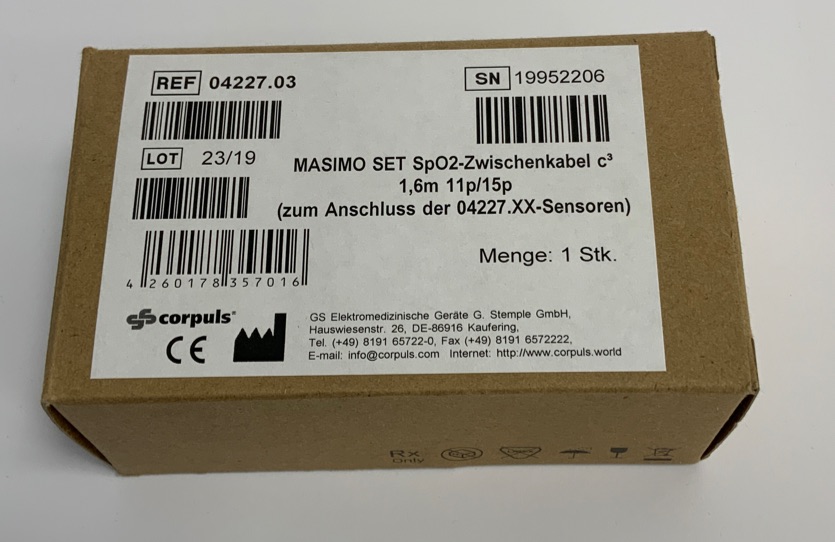 MASIMO® SET SpO2-Zwischenkabel 11p/15p für corpuls¹/corpuls³ 